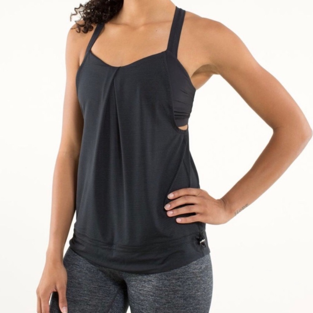 Lululemon Black Rest Less Tank